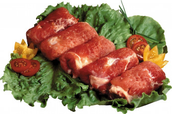 Картинка еда мясные+блюда овощи салат мясные рулетики