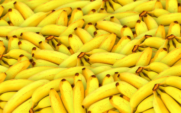 Картинка еда бананы много тропические фрукты