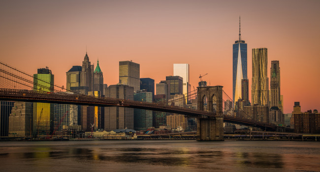 Обои картинки фото brooklyn bridge, города, нью-йорк , сша, мост