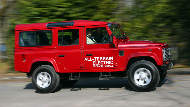 Обои картинки фото land-rover electric defender concept 2013, автомобили, land-rover, defender, concept, 2013, electric