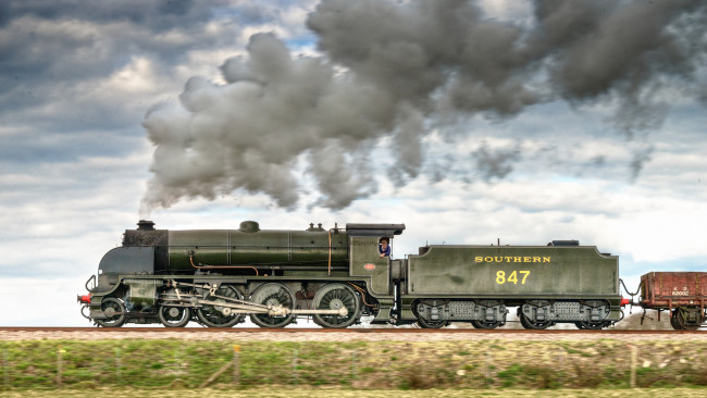 Обои картинки фото техника, паровозы, локомотив, состав