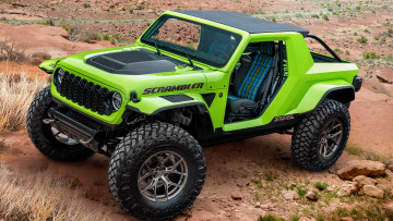 обоя jeep scrambler 392 concept 2023, автомобили, jeep, scrambler, 392, джип, природа, концепт