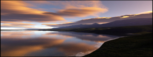 Обои картинки фото kissing, heaven, 3д, графика, nature, landscape, природа