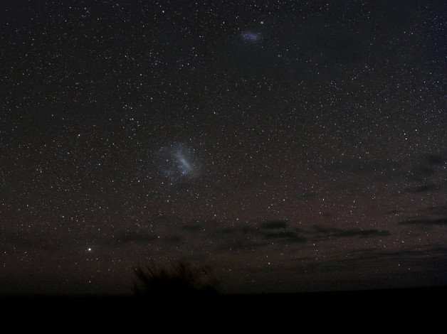 Обои картинки фото магеллановы, облака, космос, галактики, туманности