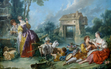 Картинка boucher фонтан любви рисованные fran& 231 ois