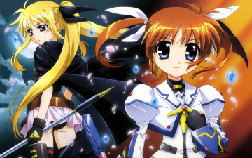 Картинка аниме mahou shoujo lyrical nanoha madoka magika