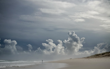Картинка природа облака небо берег море