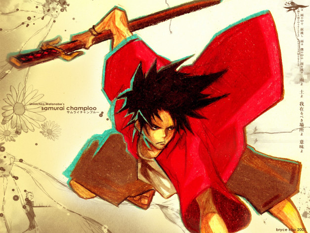 Обои картинки фото аниме, samurai, champloo, mugen