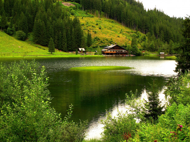Обои картинки фото австрия, гёссенберг, природа, реки, озера, река