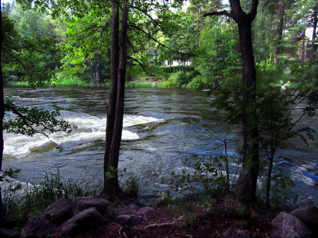 Обои картинки фото финляндия, дача, александра, iii, природа, реки, озера, река