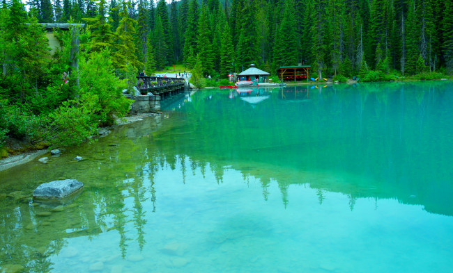 Обои картинки фото emrald, lake, canada, природа, реки, озера