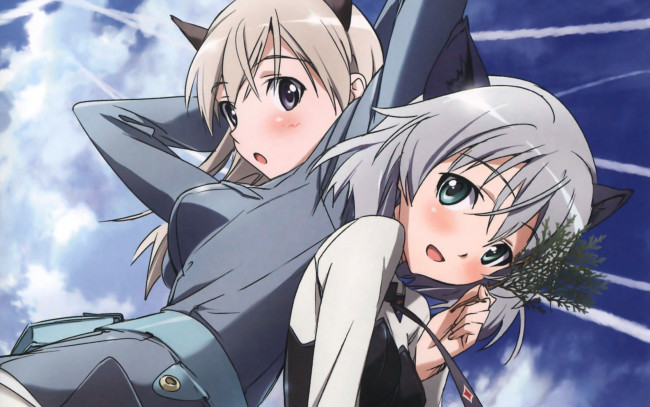 Обои картинки фото strike, witches, аниме