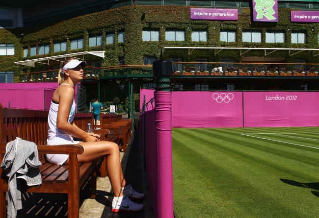 Обои картинки фото Мария Шарапова, девушки, , , теннисистка, россиянка, 2012, олимпиада