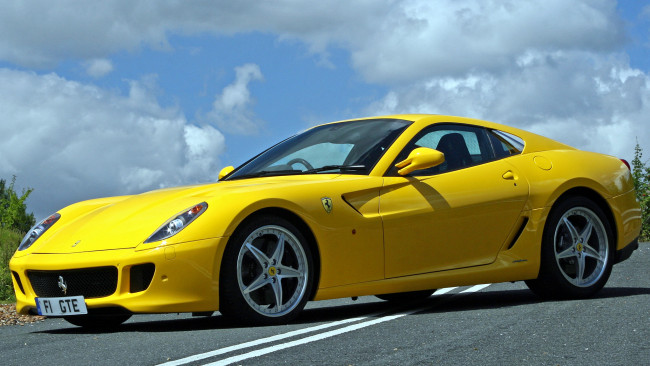 Обои картинки фото ferrari, 599, gtb, fiorano, автомобили, s, p, a, гоночные, спортивные, италия