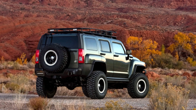 Обои картинки фото hummer, h3, автомобили, general, motors, вездеход, внедорожник, сша