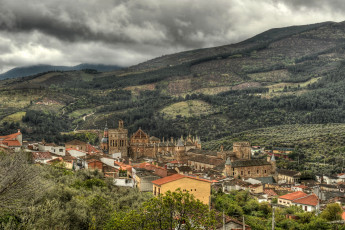 Картинка испания+касерес города -+панорамы панорама поля дома пейзаж касерес испания