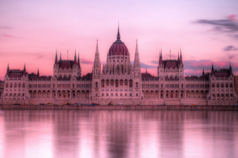 Картинка города будапешт+ венгрия парламент вечер