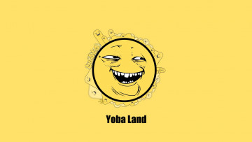 Картинка рисованные минимализм yoba улыбка желтый фон сладкий ехидный сыр безумный шар