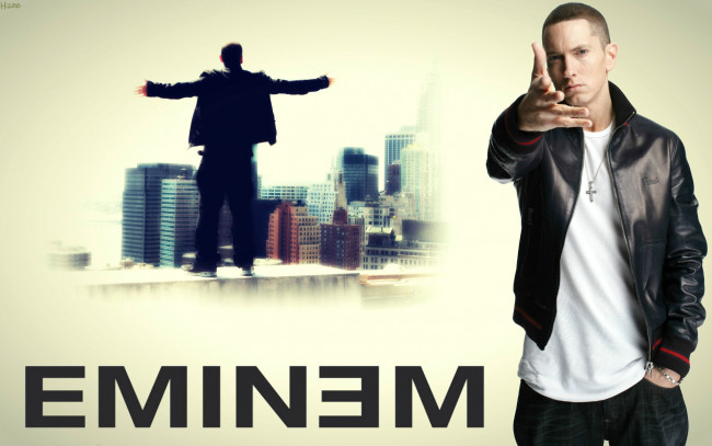 Обои картинки фото музыка, eminem, жест