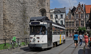 Картинка техника трамваи рельсы транспорт трамвай