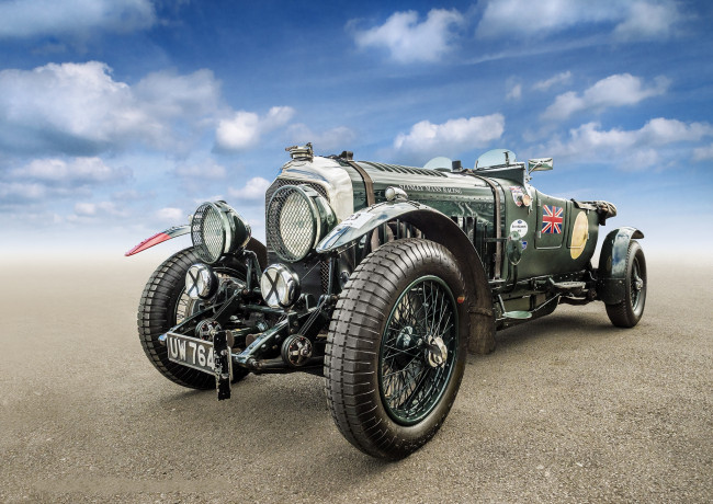 Обои картинки фото bently 4, 5 1929 stanley mann racing, автомобили, классика, ретро