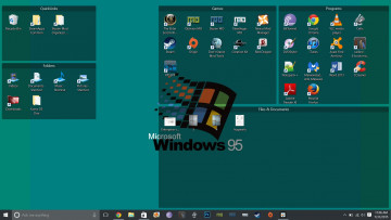 обоя компьютеры, windows 98, windows 95, логотип, фон