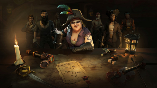 Обои картинки фото видео игры, sea of thieves, персонажи