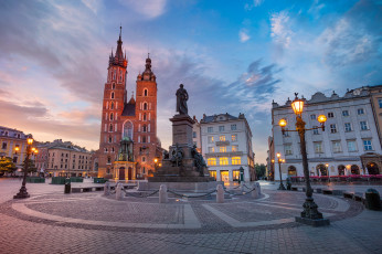 обоя krakow, города, краков , польша, панорама