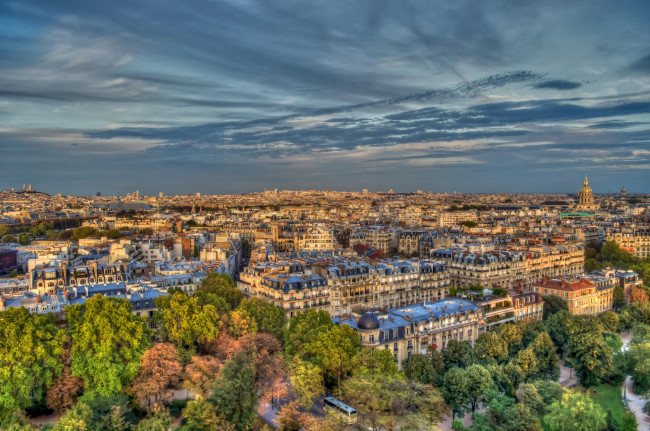Обои картинки фото paris, города, париж , франция, панорама