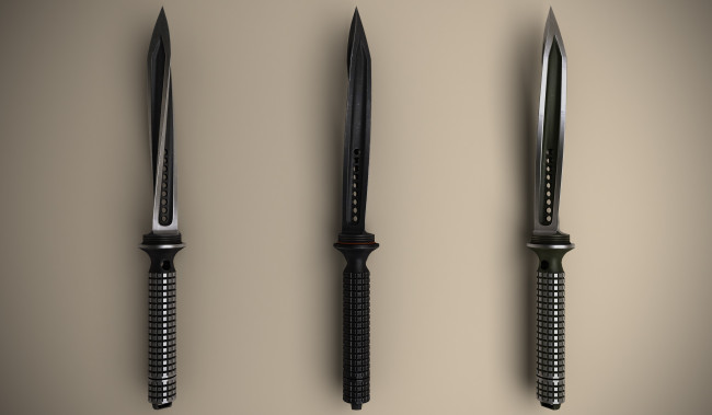 Обои картинки фото оружие, 3d, нож