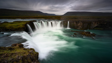 Картинка godafoss iceland природа водопады