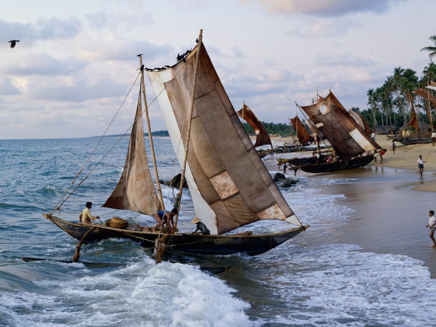 Обои картинки фото sri, lanka, корабли, лодки, шлюпки