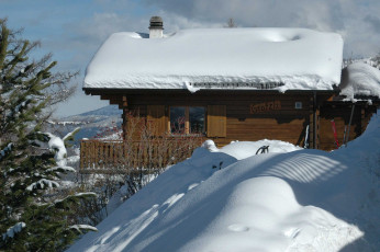 Картинка разное сооружения постройки снег