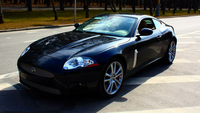 Обои картинки фото jaguar, xkr, автомобили, великобритания, класс-люкс, легковые, land, rover, ltd