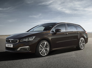 обоя автомобили, peugeot, 508, темный, 2014г, gt, sw