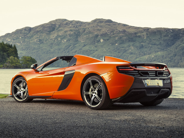 Обои картинки фото автомобили, mclaren, spyder, 650s, 2014г, uk-spec