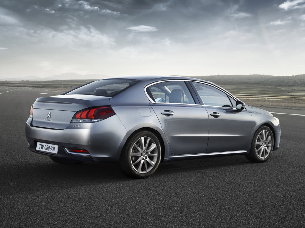 Обои картинки фото автомобили, peugeot, 508, серый, 2014г