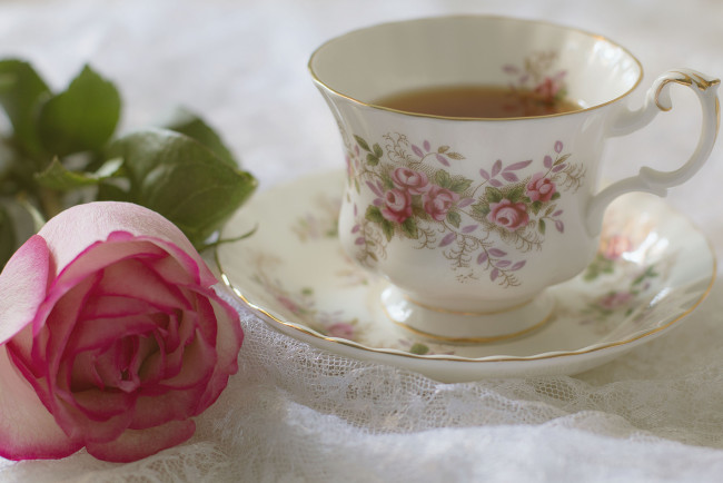 Обои картинки фото еда, напитки,  Чай, чай, роза