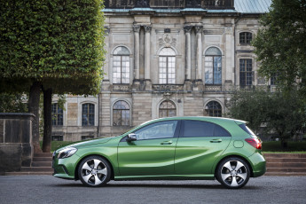 обоя автомобили, mercedes-benz, зеленый, 2015г, w176, style, a, 200
