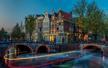 Картинка города амстердам+ нидерланды голландия амстердам