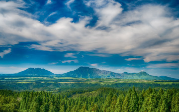Картинка природа горы облака панорама небо