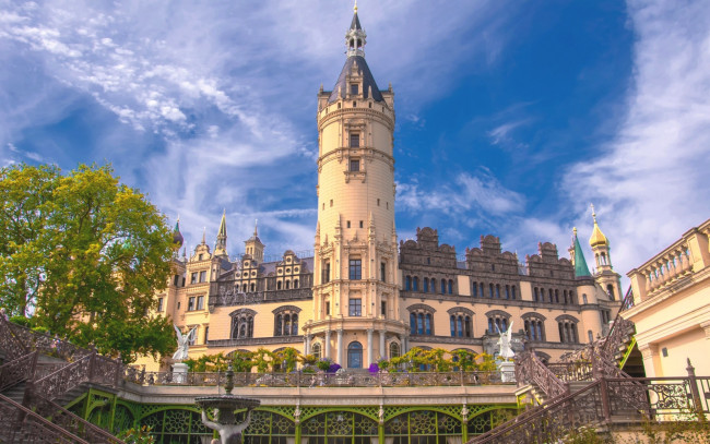 Обои картинки фото schwerin castle, germany, города, замок шверин , германия, schwerin, castle