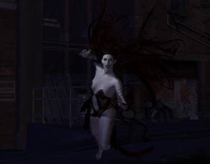 Картинка 3д графика fantasy фантазия вампир фон тёмный