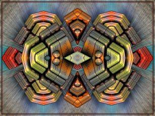 Картинка 3д графика fractal фракталы абстракция узор фон тёмный