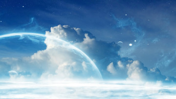 Картинка разное компьютерный дизайн облака планеты
