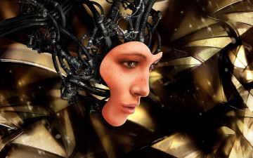 Картинка cyborg фэнтези роботы киборги механизмы девушка киборг