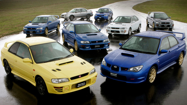 Обои картинки фото subaru, impreza, автомобили, Япония, fuji, heavy, industries, легковые