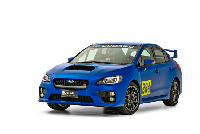 Обои картинки фото автомобили, subaru, wrx, sti, nr4, 2015г, синий