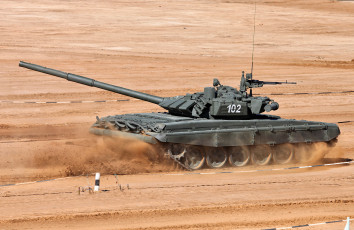 Картинка техника военная+техника россия испытания поле т-72 б3 танк