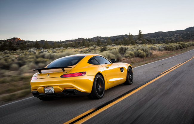 Обои картинки фото автомобили, mercedes-benz, 2016г, mercedes-amg, gt, s, north, america